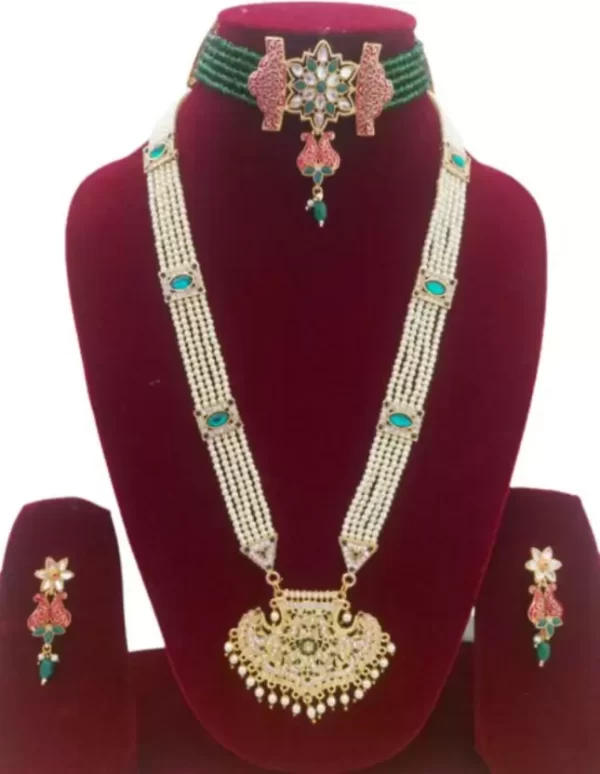 kundan dulhan jewellery set