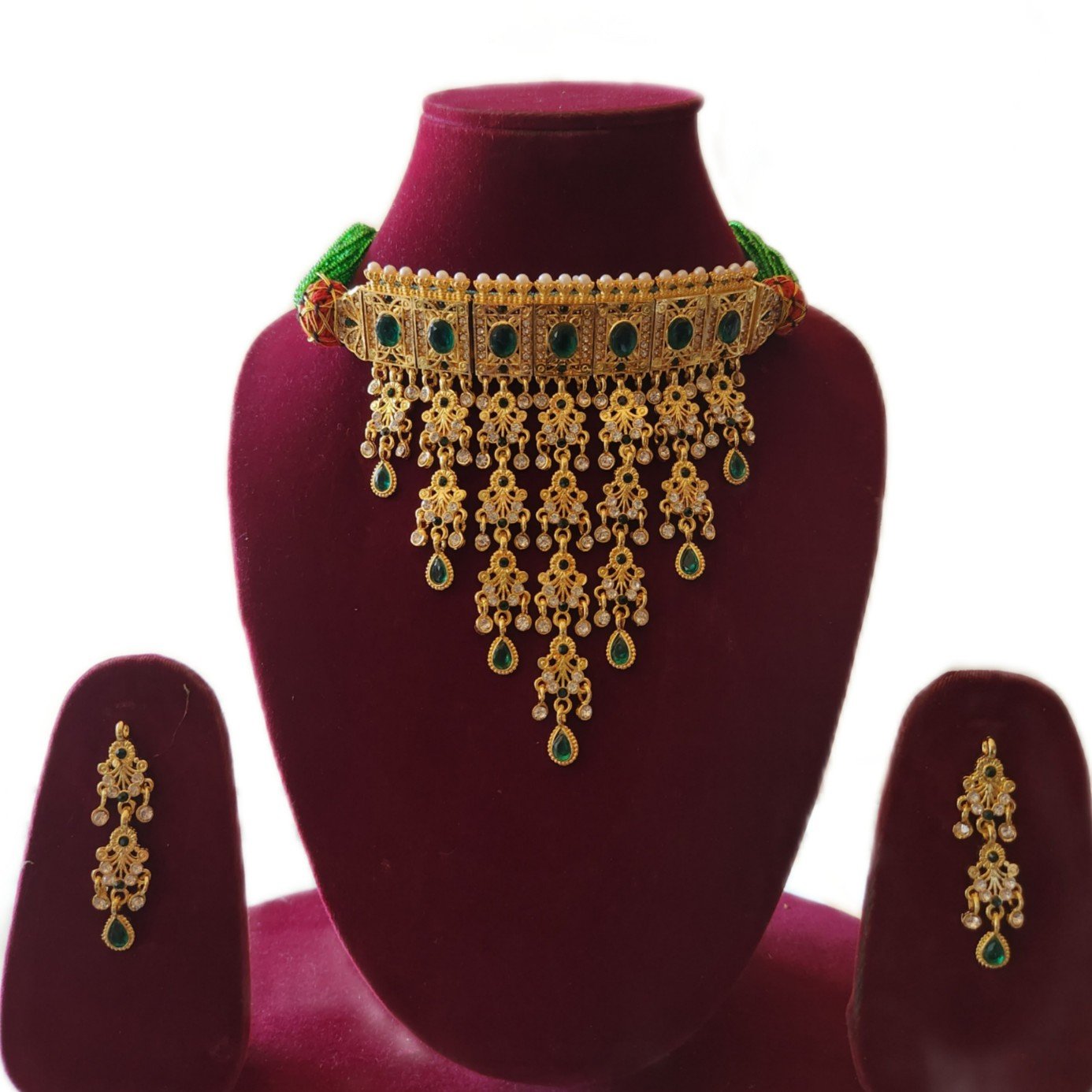 Jadau on sale choker designs