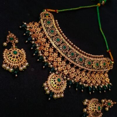 VeroniQ Trends-Handmade Kundan Long Chandbali Earrings With Peacock Design  and Pearl Drops-Bridal Jewelry-Engagement-South Indian-Punjabi Jewelry-Pachi  Kundan-BS - VeroniQ Trends