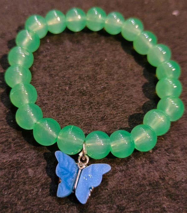 meant colour pearl butterfly bracelet for girls