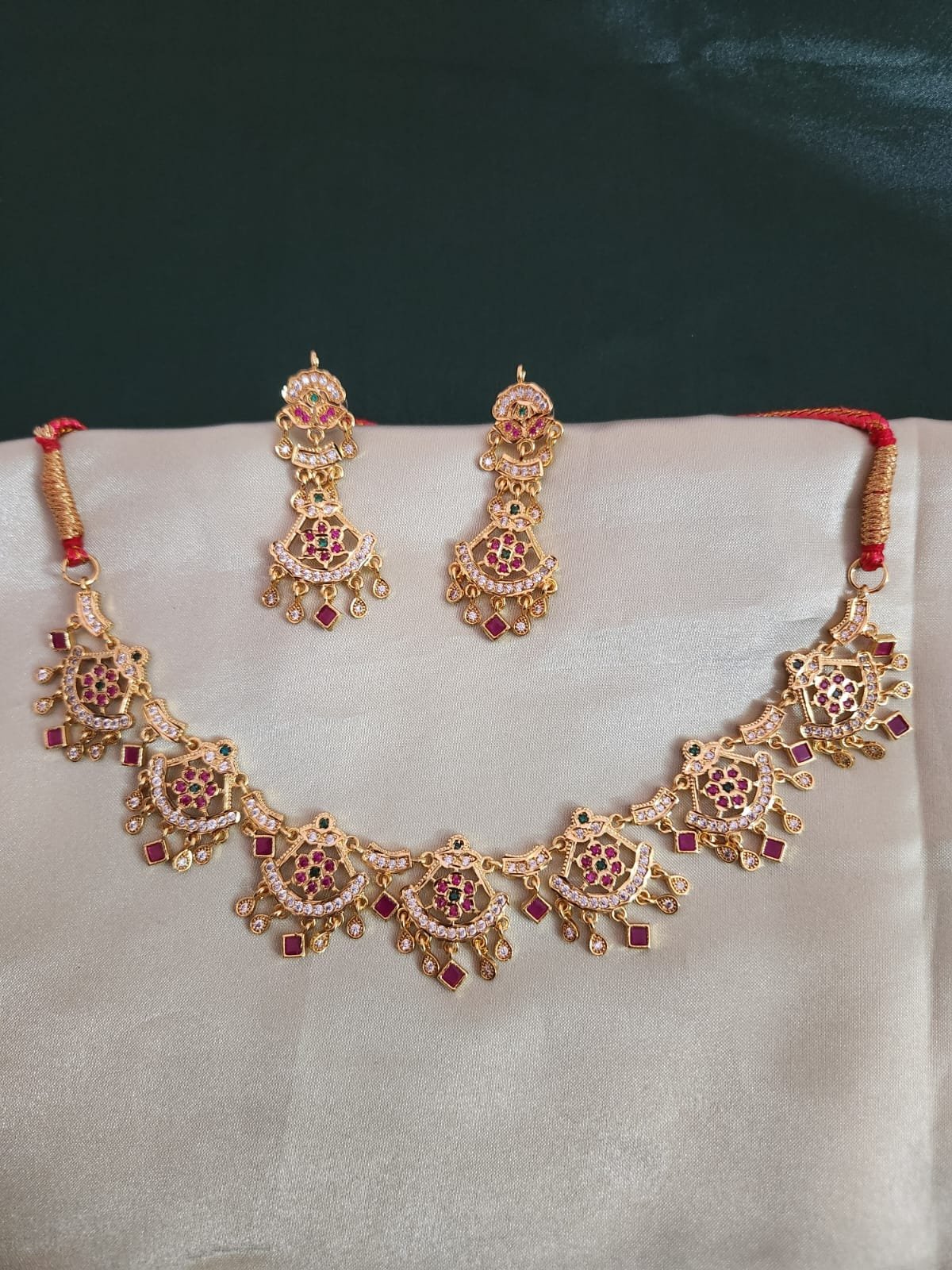 One Gram Gold Polish Plated Rajasthani Gold Haar For Special Occasion